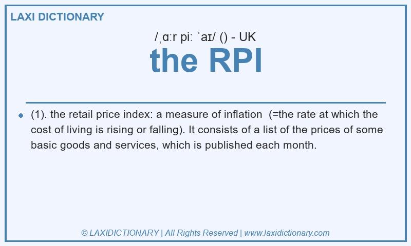 Definition the RPI in British English