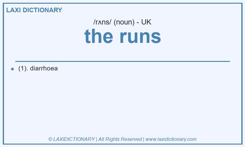 Definition the runs in British English