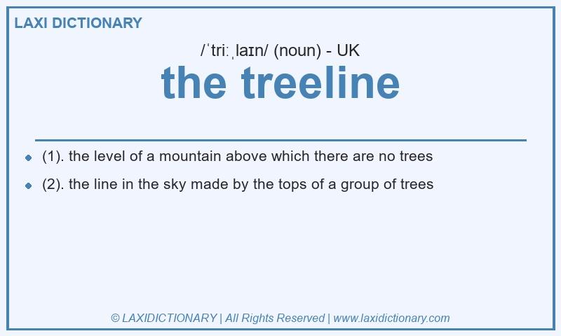 Definition the treeline in British English