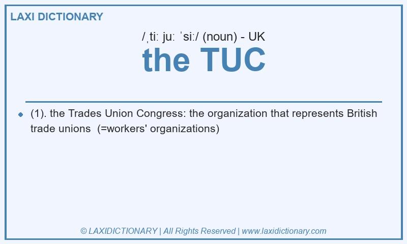 Definition the TUC in British English