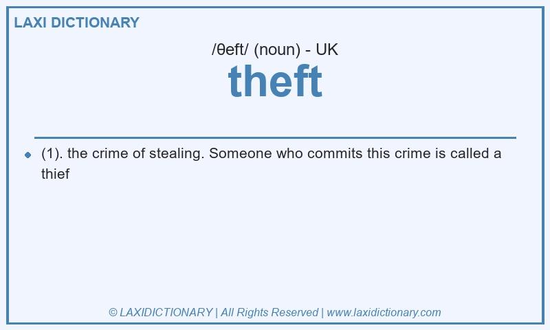 Definition theft in British English