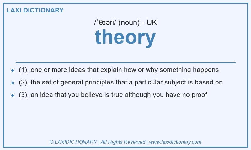 Definition theory in British English