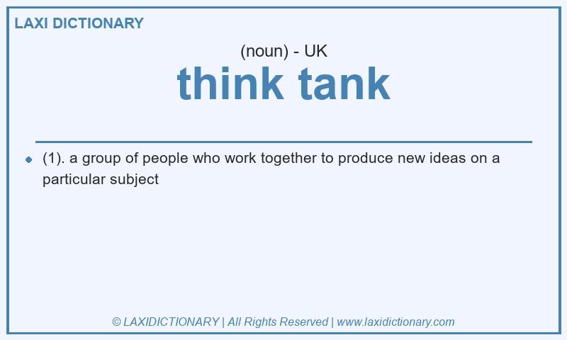 Definition think tank in British English