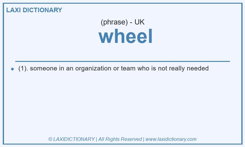 Definition wheel in British English