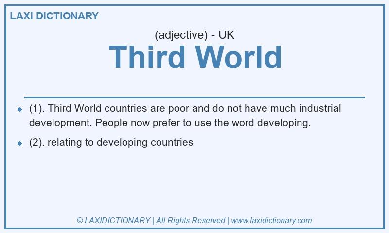 Definition Third World in British English