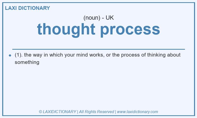 Definition thought process in British English