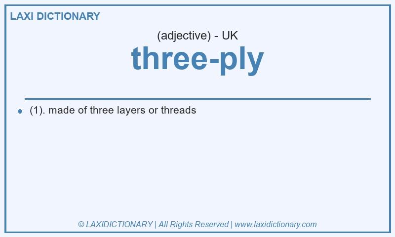 Definition three-ply in British English