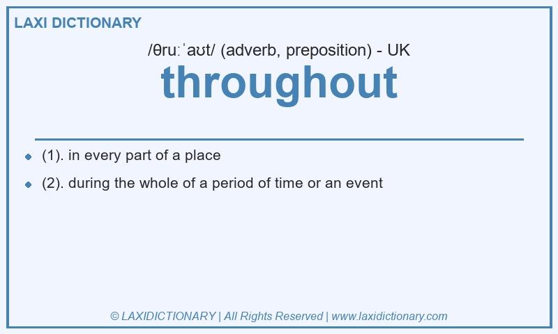 Definition throughout in British English