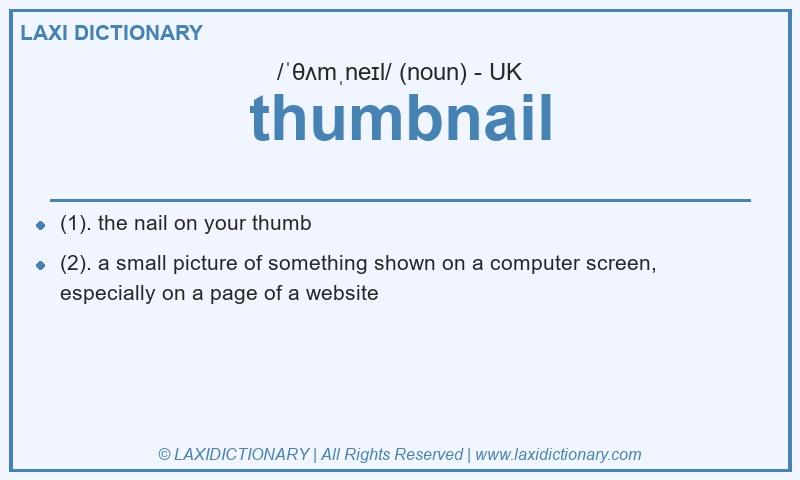 Definition thumbnail in British English