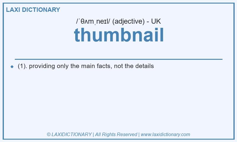 Definition thumbnail in British English