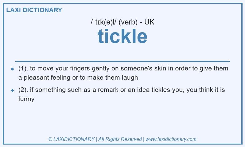 Definition tickle in British English