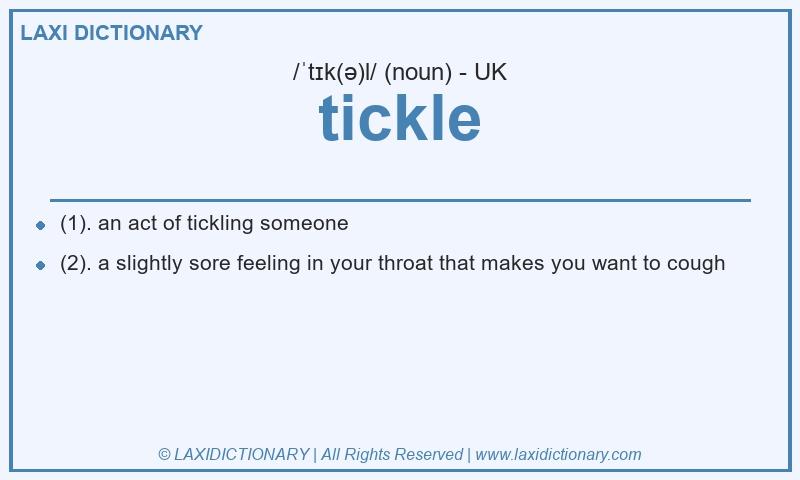 Definition tickle in British English