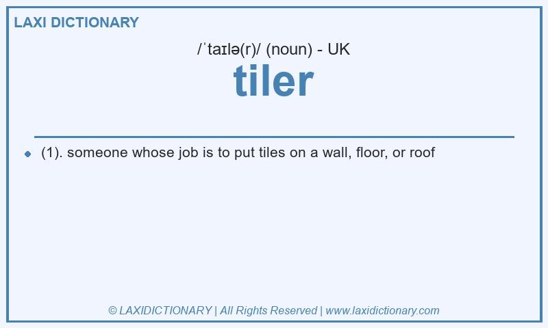 Definition tiler in British English