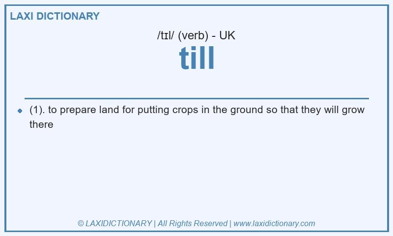 Definition till in British English