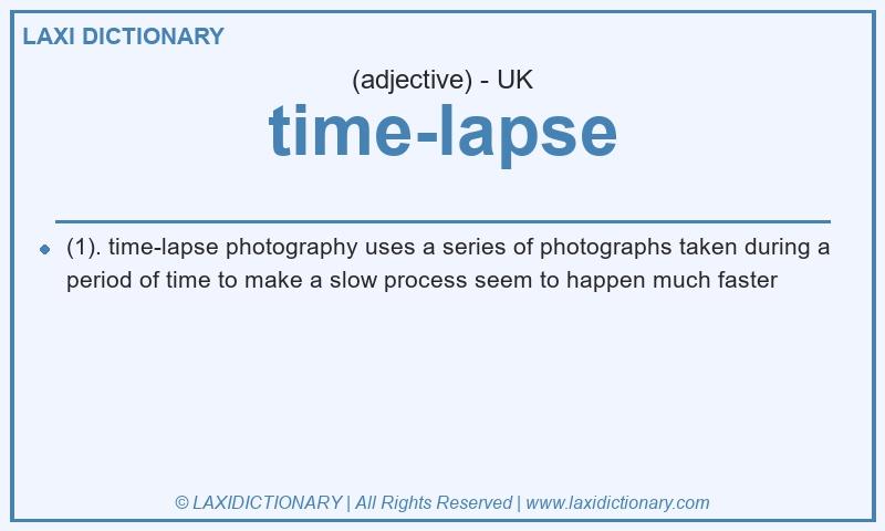 Definition time-lapse in British English