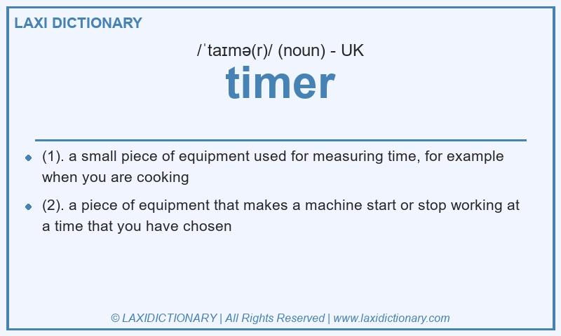 Definition timer in British English