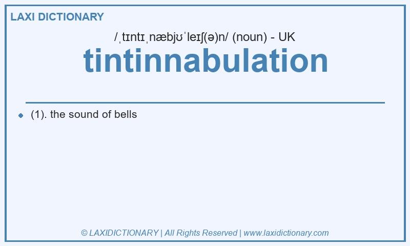 Definition tintinnabulation in British English