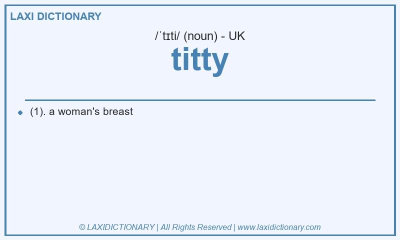 Definition titty in British English