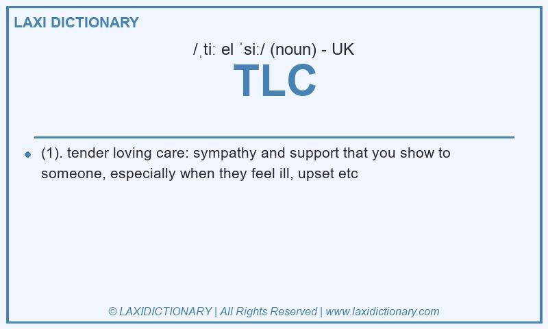Definition TLC in British English