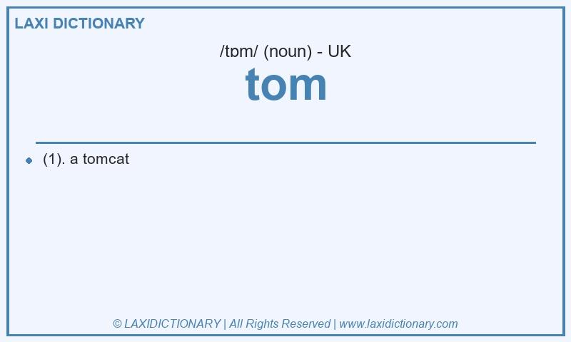 Definition tom in British English