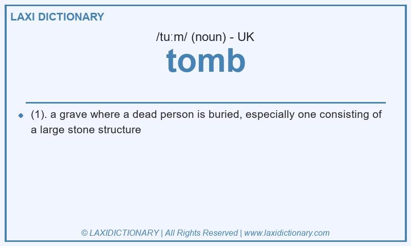 Definition tomb in British English
