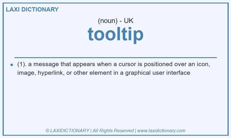 Definition tooltip in British English