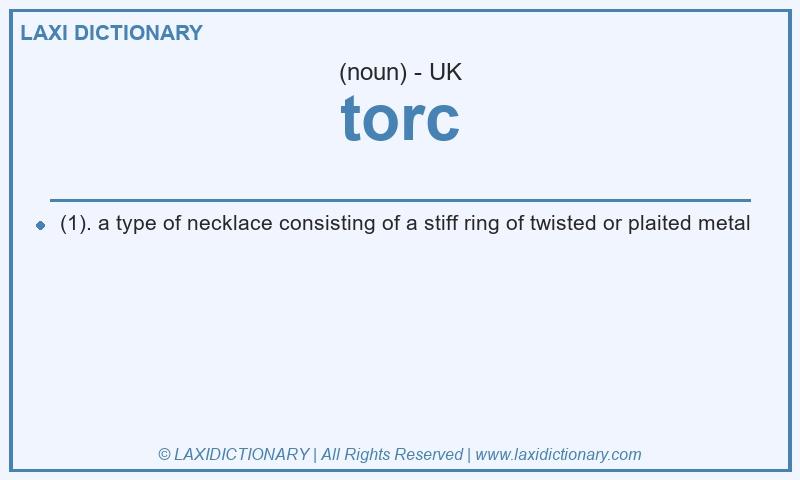 Definition torc in British English
