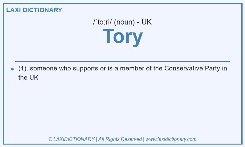 Definition Tory in British English