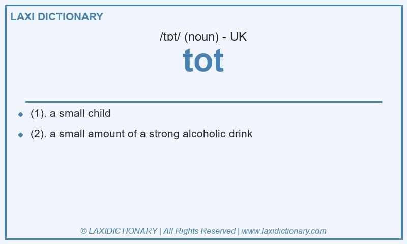 Definition tot in British English