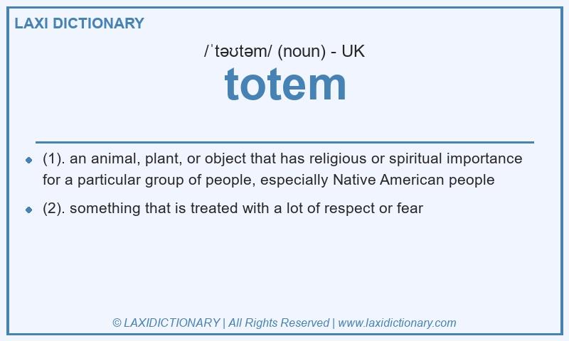 Definition totem in British English
