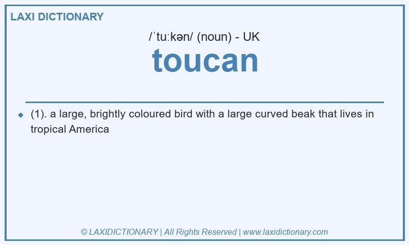 Definition toucan in British English