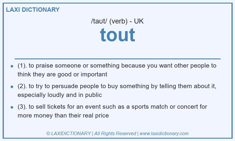 Definition tout in British English