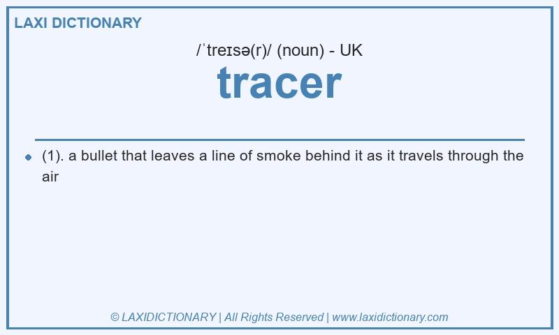 Definition tracer in British English