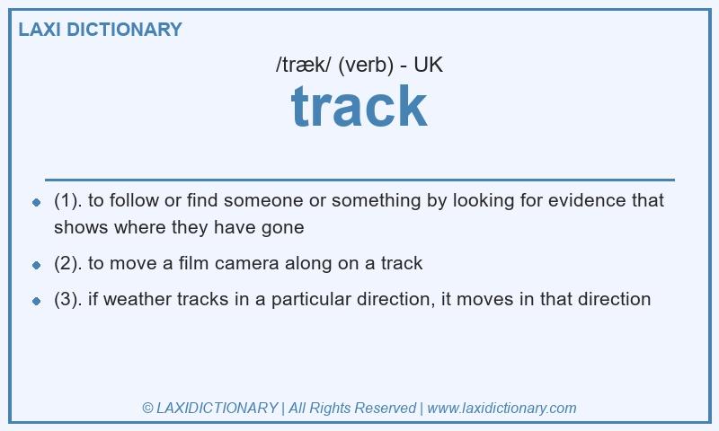 Definition track in British English