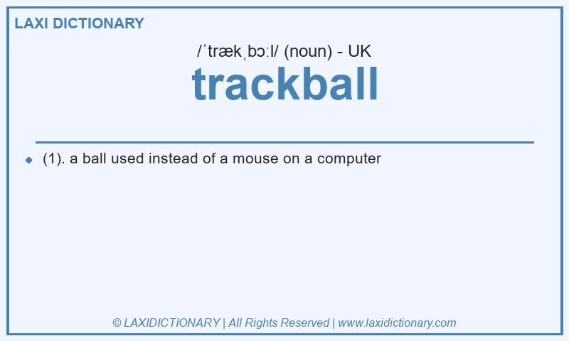 Definition trackball in British English