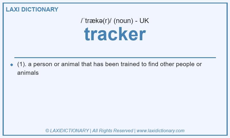 Definition tracker in British English