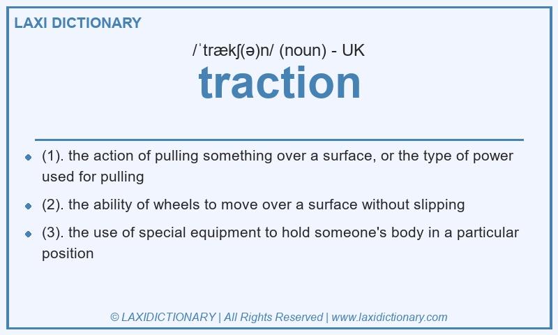 Definition traction in British English