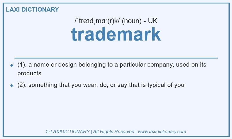Definition trademark in British English