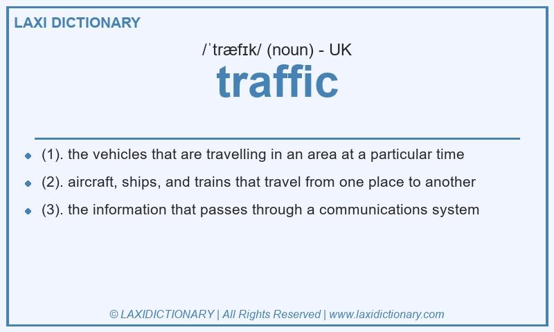 Definition traffic in British English