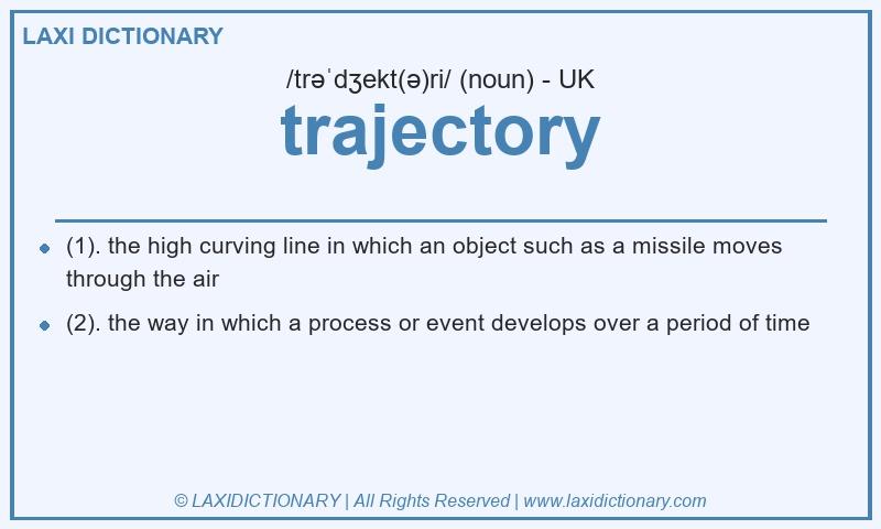 Definition trajectory in British English