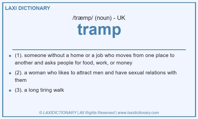 Definition tramp in British English