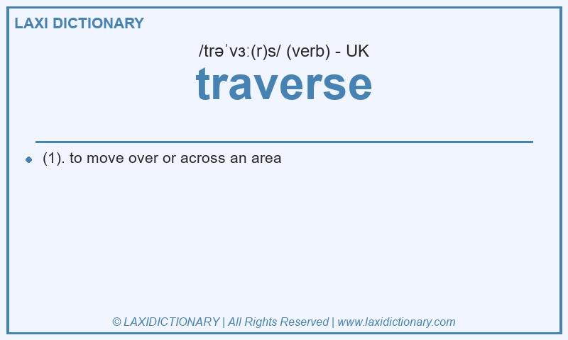 Definition traverse in British English