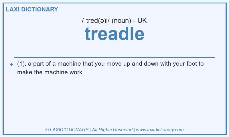 Definition treadle in British English