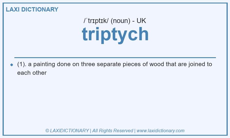 Definition triptych in British English