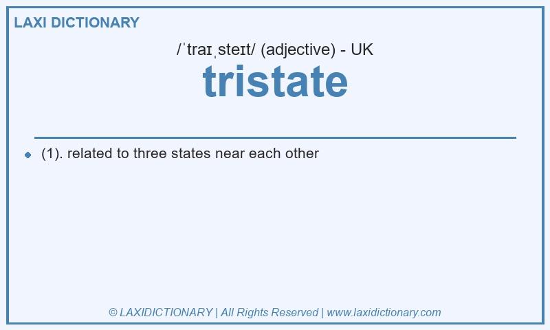 Definition tristate in British English