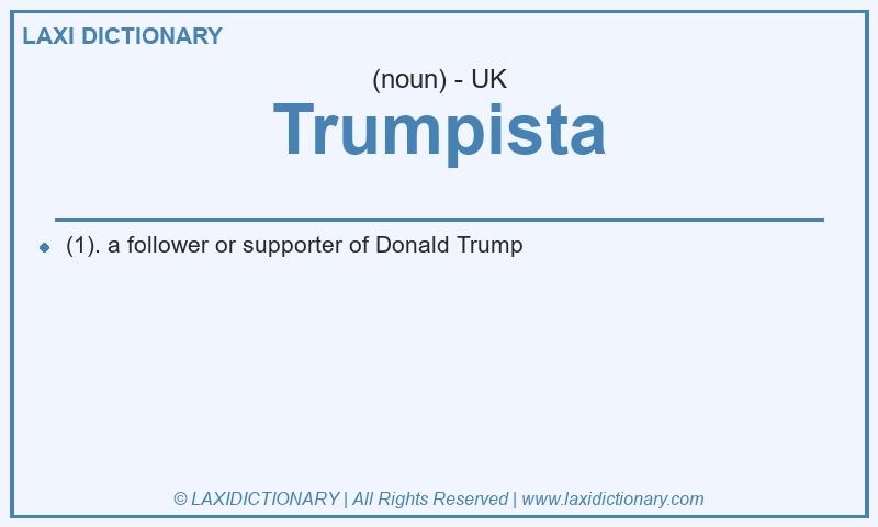 Definition Trumpista in British English