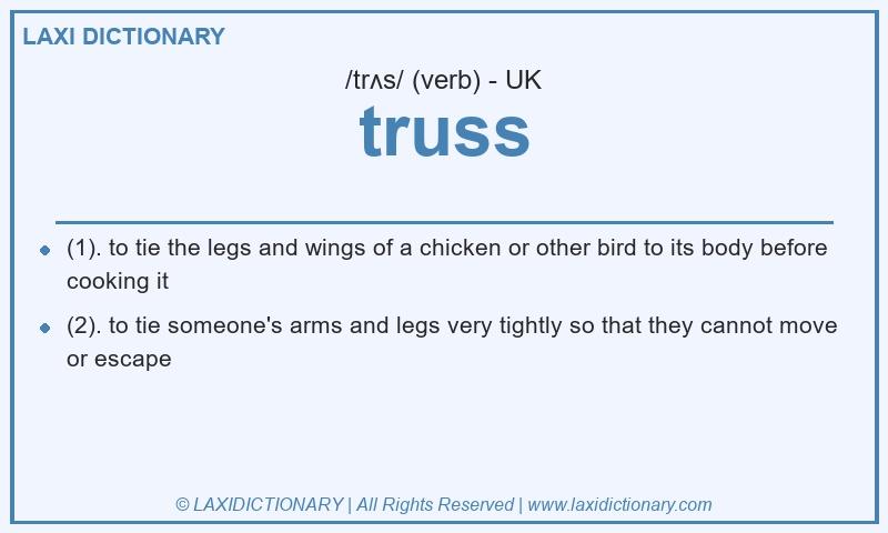 Definition truss in British English