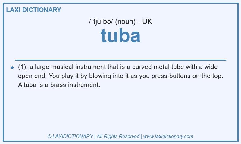 Definition tuba in British English
