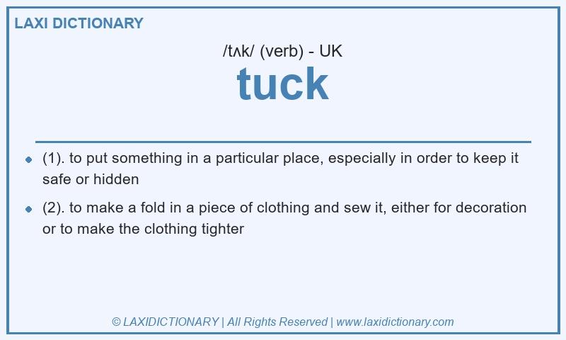 Definition tuck in British English