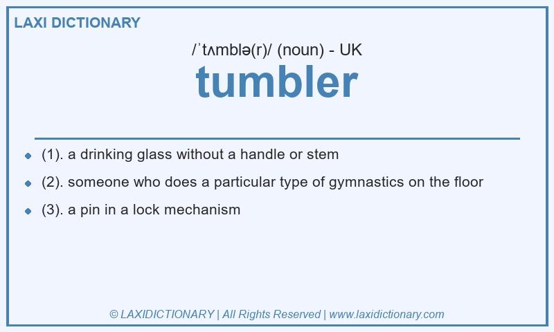 Definition tumbler in British English